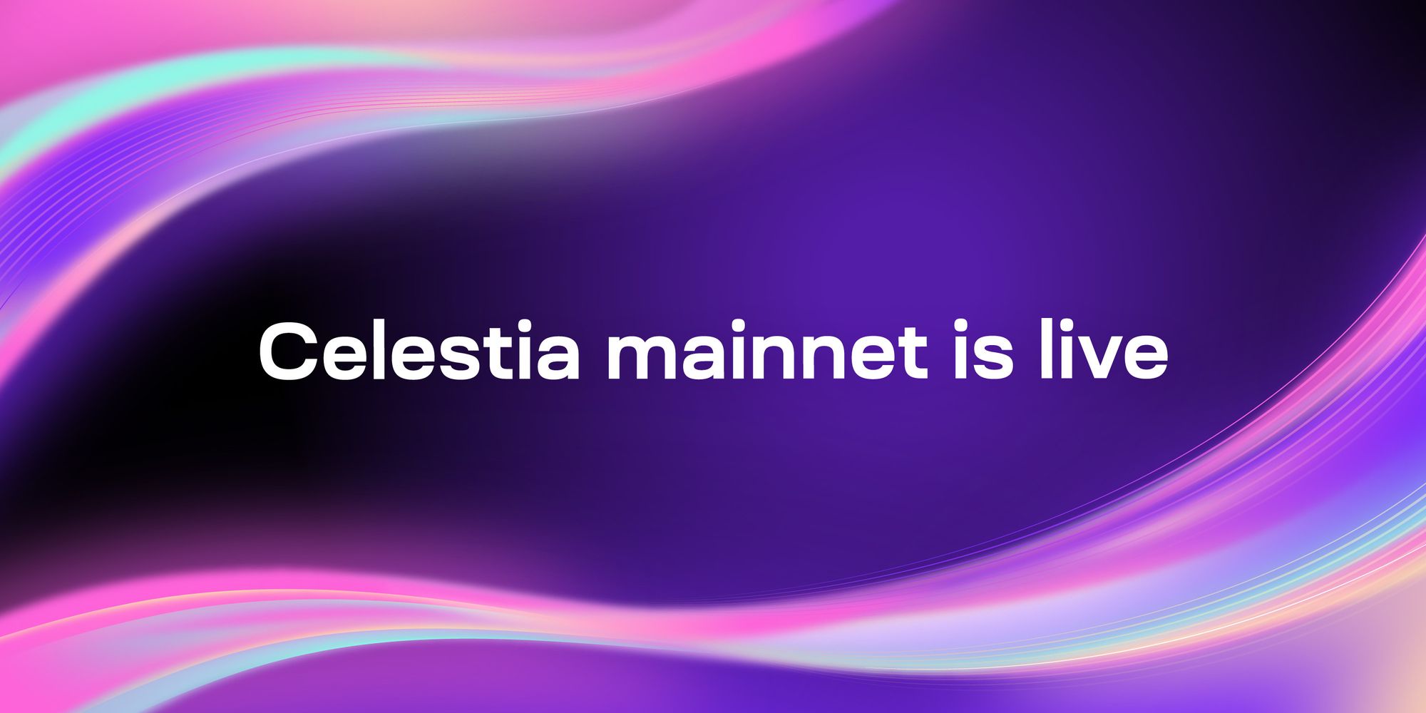 Celestia mainnet is live