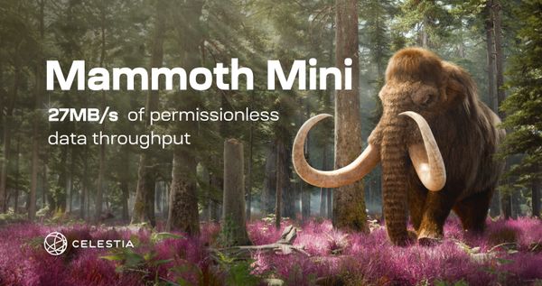 Initial results from Mammoth Mini: 27MB/s of permissionless data throughput