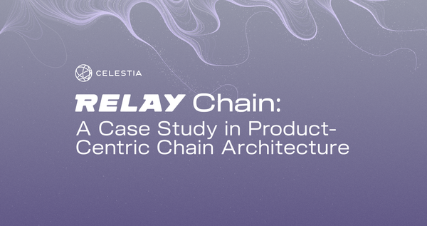 Relay Chain: A Case Study in Product-Centric Chain Architecture